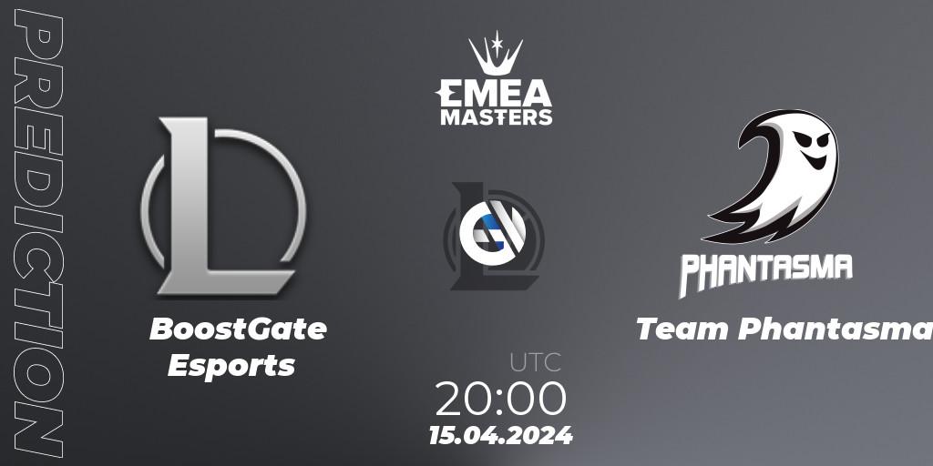 BoostGate Esports - Team Phantasma: ennuste. 15.04.2024 at 20:00, LoL, EMEA Masters Spring 2024 - Play-In