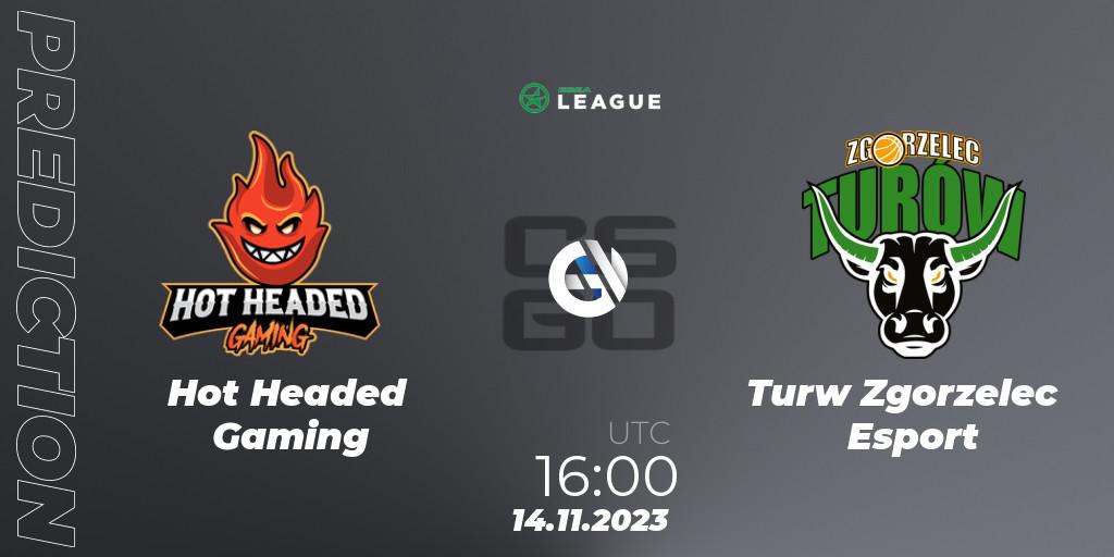 Hot Headed Gaming - Turów Zgorzelec Esport: ennuste. 14.11.2023 at 16:00, Counter-Strike (CS2), ESEA Season 47: Advanced Division - Europe