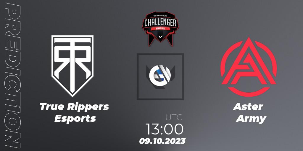 True Rippers Esports - Aster Army: ennuste. 09.10.2023 at 13:15, VALORANT, TEC Challenger Series 10