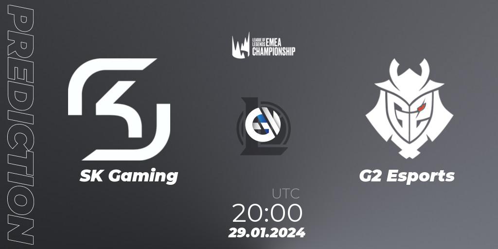 SK Gaming - G2 Esports: ennuste. 29.01.24, LoL, LEC Winter 2024 - Regular Season