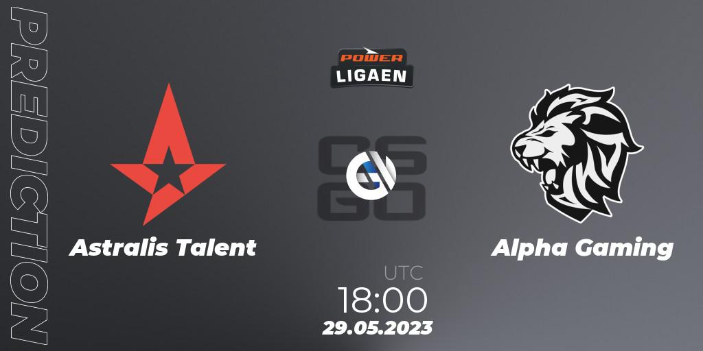 Astralis Talent - Alpha Gaming: ennuste. 30.05.23, CS2 (CS:GO), Dust2.dk Ligaen Season 23