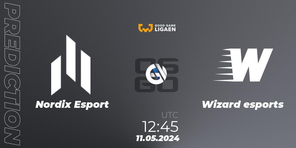 Nordix Esport - Wizard esports: ennuste. 11.05.2024 at 12:45, Counter-Strike (CS2), Good Game-ligaen Spring 2024