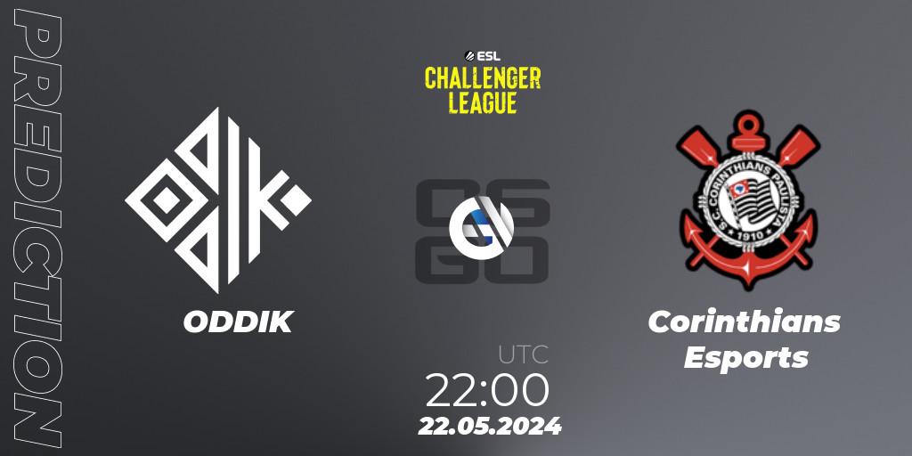 ODDIK - Corinthians Esports: ennuste. 22.05.2024 at 22:00, Counter-Strike (CS2), ESL Challenger League Season 47: South America