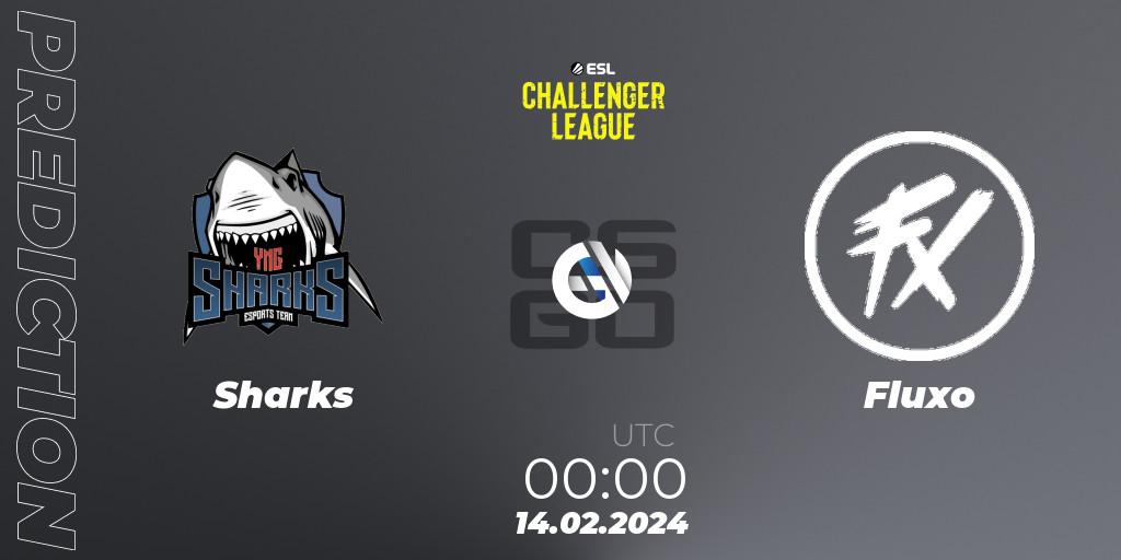 Sharks - Fluxo: ennuste. 15.02.2024 at 18:00, Counter-Strike (CS2), ESL Challenger League Season 47: South America