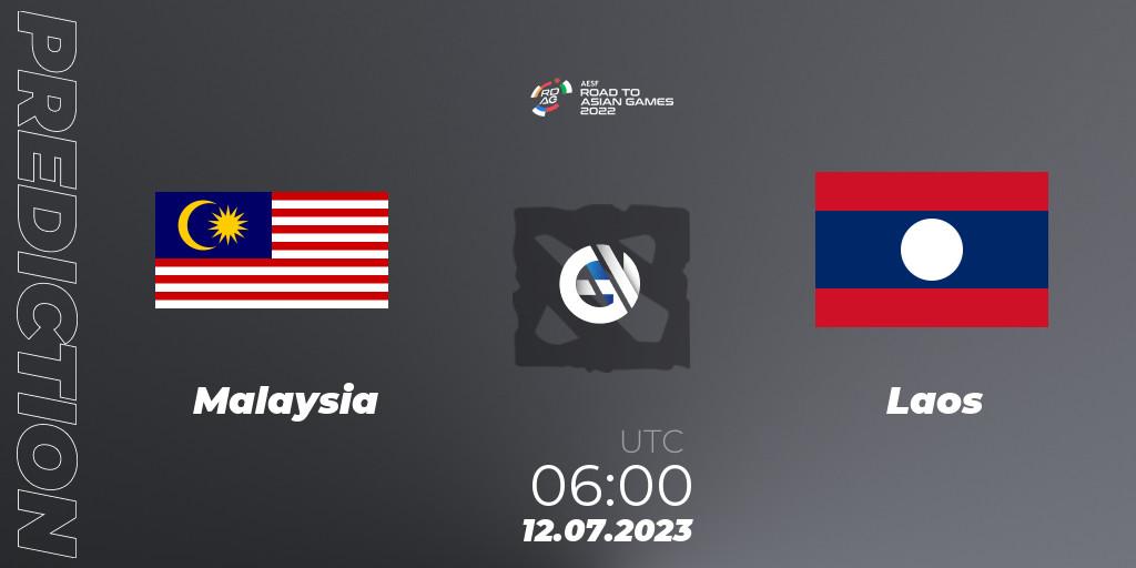 Malaysia - Laos: ennuste. 12.07.2023 at 06:00, Dota 2, 2022 AESF Road to Asian Games - Southeast Asia