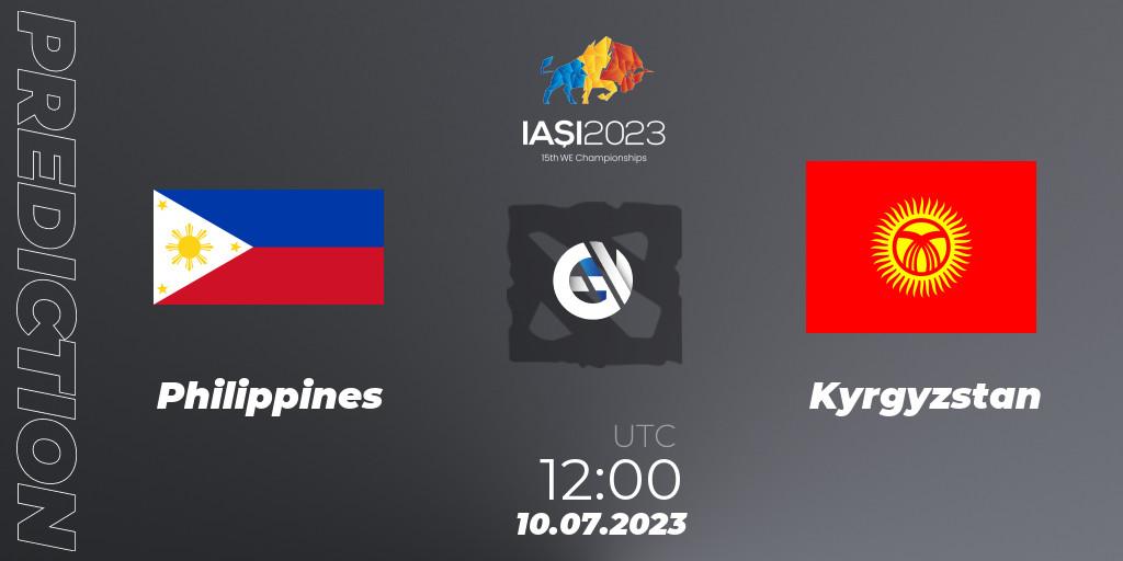 Philippines - Kyrgyzstan: ennuste. 10.07.2023 at 13:00, Dota 2, Gamers8 IESF Asian Championship 2023