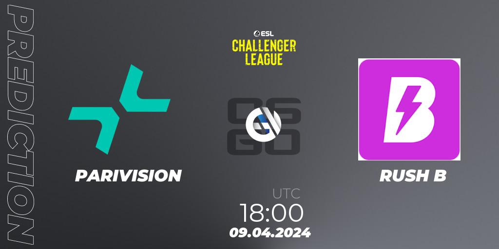 PARIVISION - RUSH B: ennuste. 09.04.2024 at 18:00, Counter-Strike (CS2), ESL Challenger League Season 47: Europe