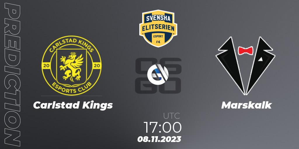 Carlstad Kings - Marskalk: ennuste. 08.11.2023 at 17:00, Counter-Strike (CS2), Svenska Elitserien Fall 2023: Online Stage