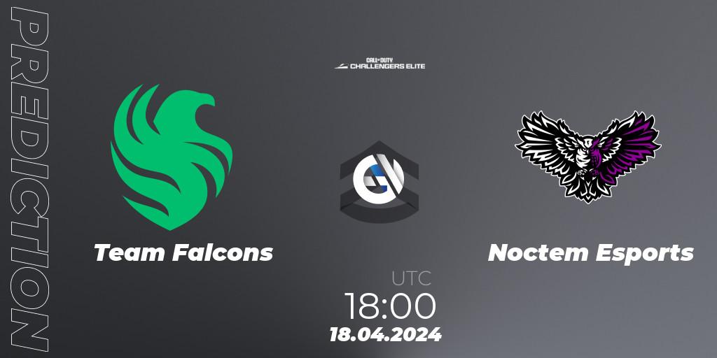 Team Falcons - Noctem Esports: ennuste. 18.04.2024 at 18:00, Call of Duty, Call of Duty Challengers 2024 - Elite 2: EU