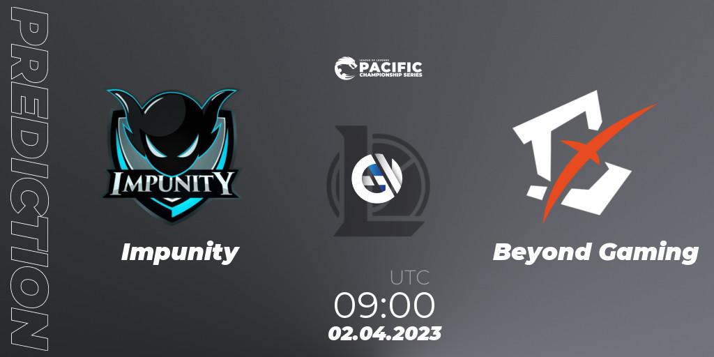Impunity - Beyond Gaming: ennuste. 02.04.23, LoL, PCS Spring 2023 - Playoffs