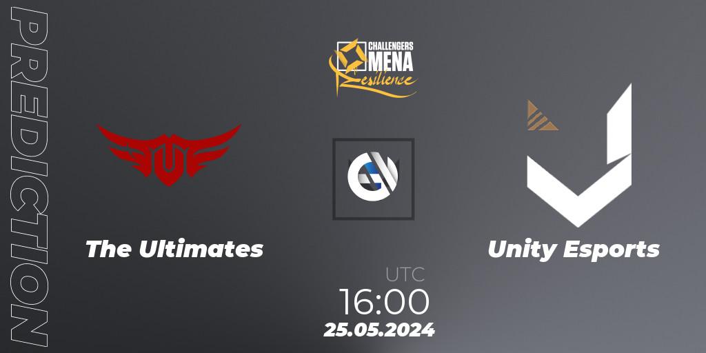 The Ultimates - Unity Esports: ennuste. 25.05.2024 at 16:00, VALORANT, VALORANT Challengers 2024 MENA: Resilience Split 2 - GCC and Iraq