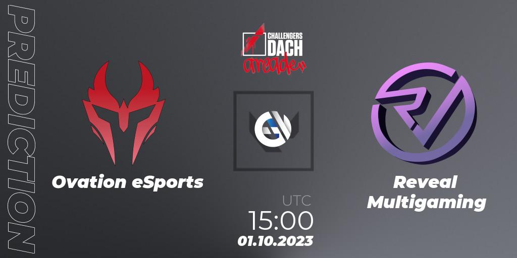 Ovation eSports - Reveal Multigaming: ennuste. 01.10.2023 at 15:00, VALORANT, VALORANT Challengers 2023 DACH: Arcade