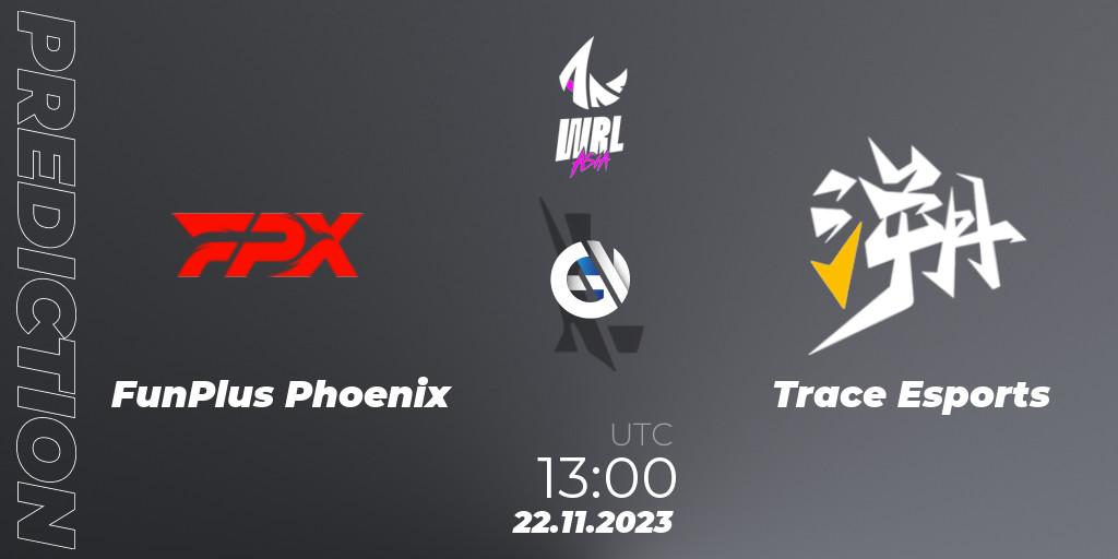 FunPlus Phoenix - Trace Esports: ennuste. 22.11.2023 at 13:00, Wild Rift, WRL Asia 2023 - Season 2 - Regular Season