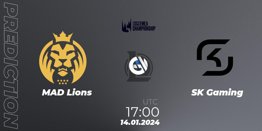MAD Lions - SK Gaming: ennuste. 14.01.24, LoL, LEC Winter 2024 - Regular Season