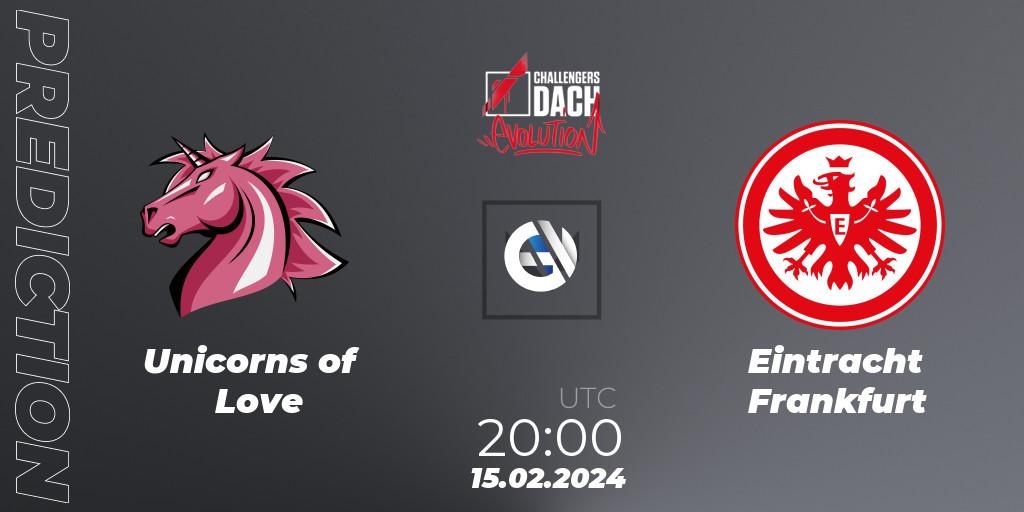 Unicorns of Love - Eintracht Frankfurt: ennuste. 15.02.2024 at 20:00, VALORANT, VALORANT Challengers 2024 DACH: Evolution Split 1