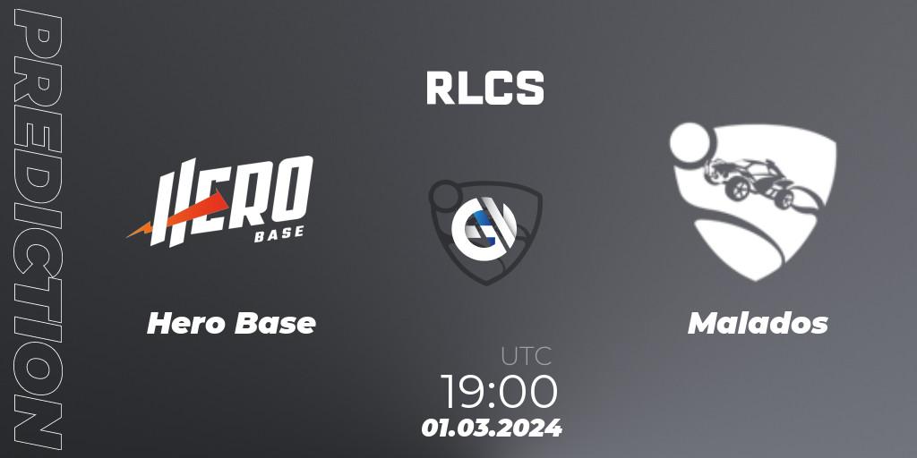 Hero Base - Malados: ennuste. 01.03.2024 at 19:00, Rocket League, RLCS 2024 - Major 1: SAM Open Qualifier 3