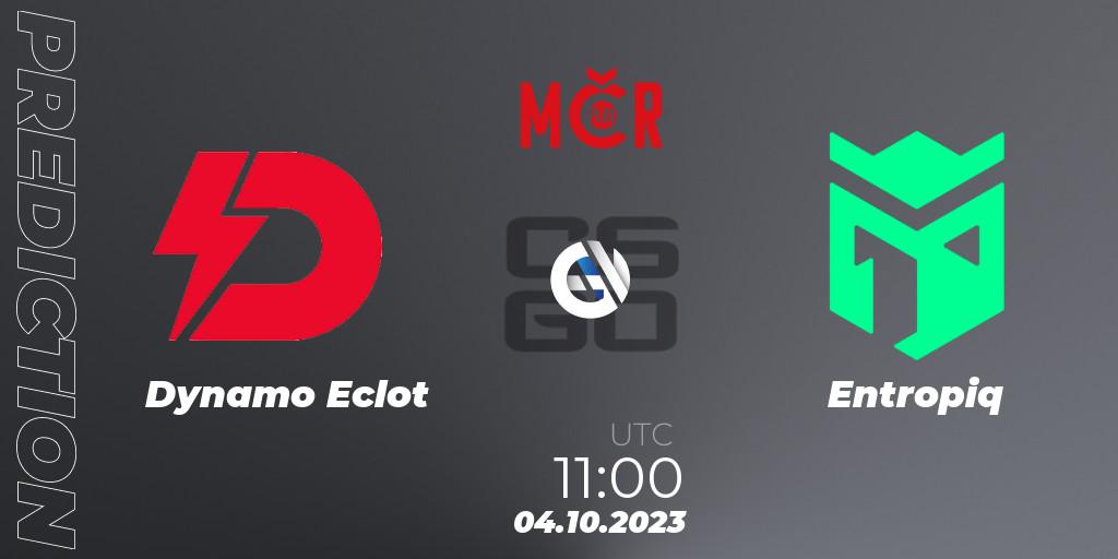 Dynamo Eclot - Entropiq: ennuste. 04.10.2023 at 11:00, Counter-Strike (CS2), Tipsport Cup Prague Fall 2023: Online Stage