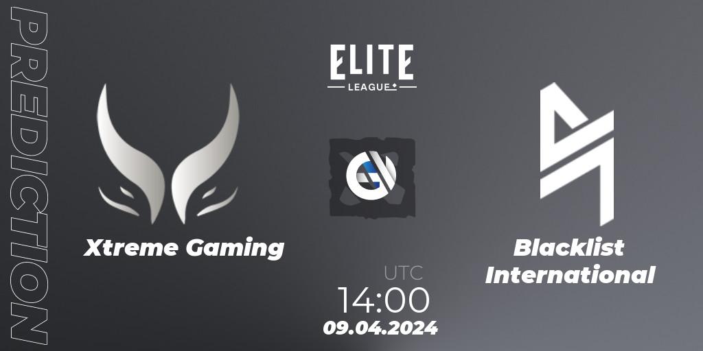 Xtreme Gaming - Blacklist International: ennuste. 09.04.24, Dota 2, Elite League: Round-Robin Stage