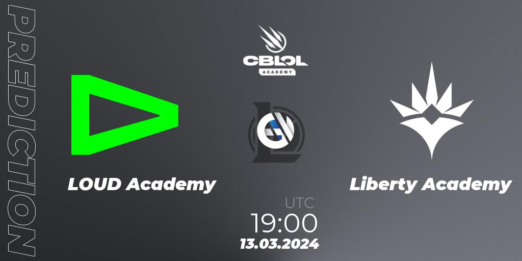 LOUD Academy - Liberty Academy: ennuste. 13.03.24, LoL, CBLOL Academy Split 1 2024