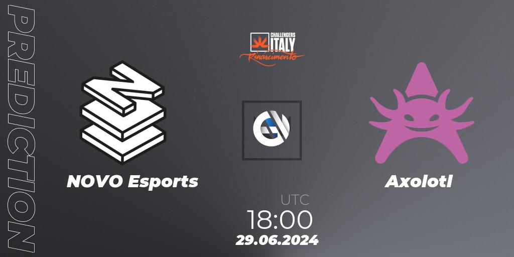 NOVO Esports - Axolotl: ennuste. 29.06.2024 at 18:00, VALORANT, VALORANT Challengers 2024 Italy: Rinascimento Split 2