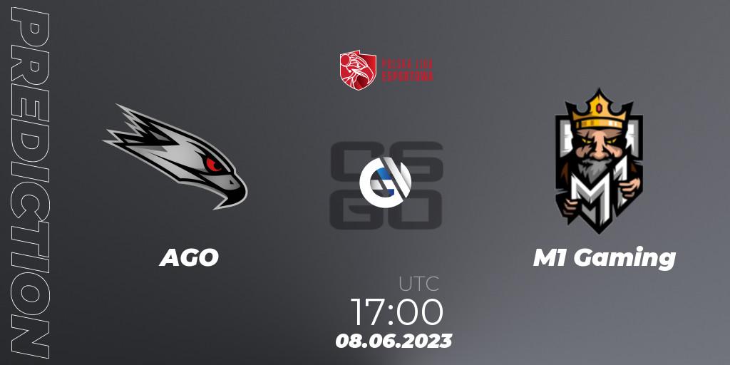 AGO - M1 Gaming: ennuste. 08.06.2023 at 17:00, Counter-Strike (CS2), Polish Esports League 2023 Split 2