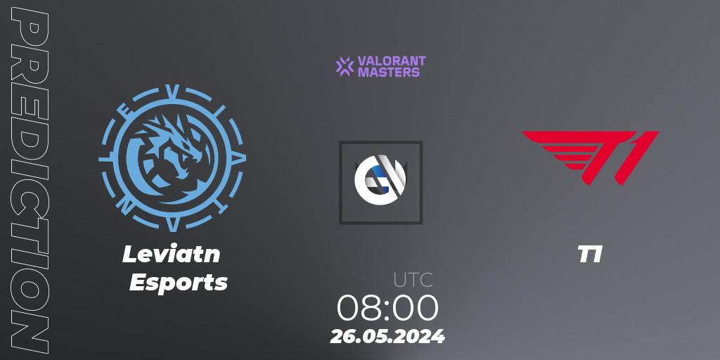 Leviatán Esports - T1: ennuste. 26.05.2024 at 08:00, VALORANT, VCT 2024: Masters Shanghai