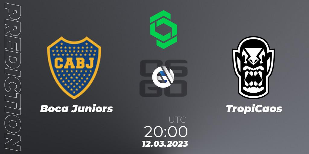Boca Juniors - TropiCaos: ennuste. 12.03.2023 at 20:00, Counter-Strike (CS2), CCT South America Series #5