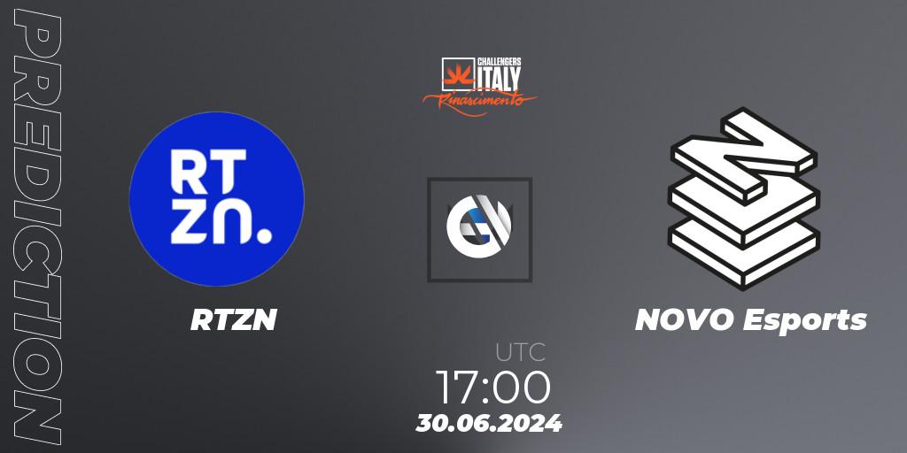 RTZN - NOVO Esports: ennuste. 30.06.2024 at 17:00, VALORANT, VALORANT Challengers 2024 Italy: Rinascimento Split 2