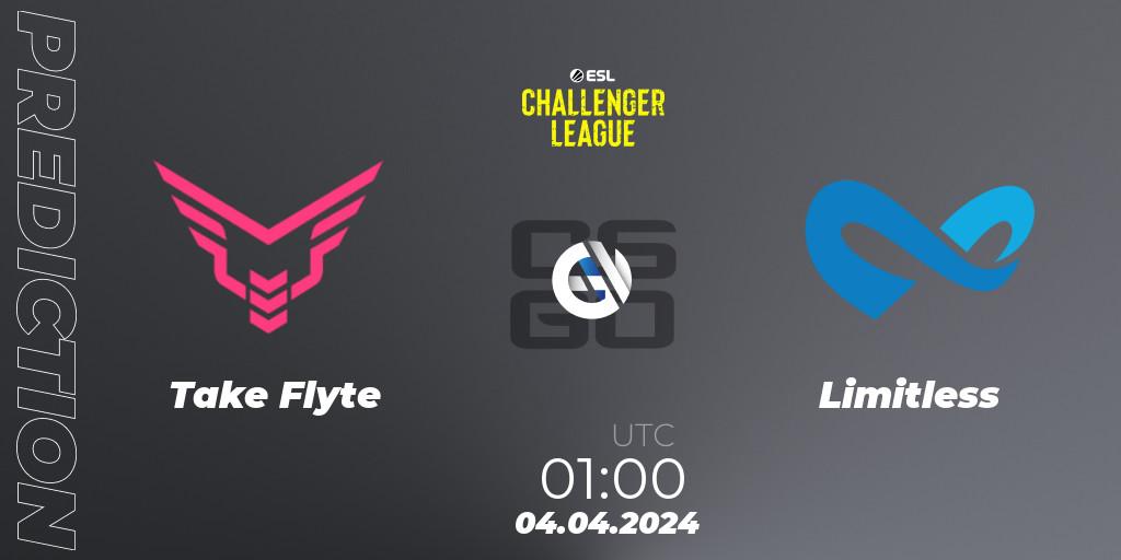 Take Flyte - Limitless: ennuste. 04.04.24, CS2 (CS:GO), ESL Challenger League Season 47: North America