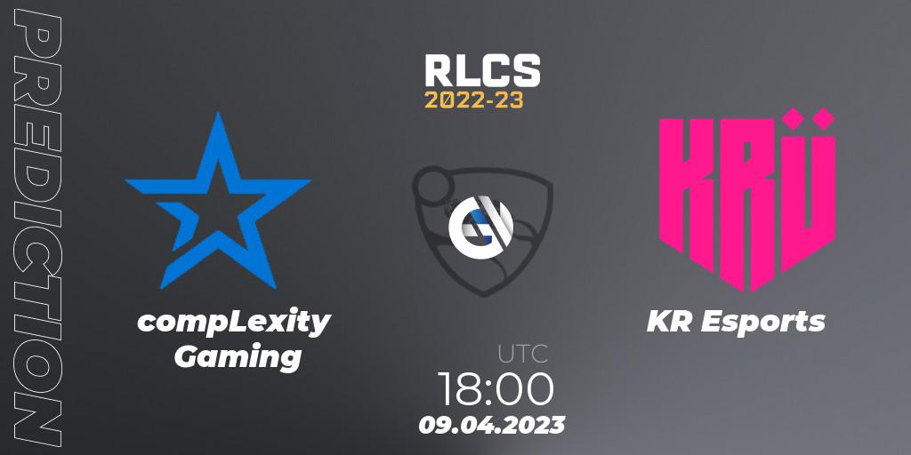 compLexity Gaming - KRÜ Esports: ennuste. 09.04.23, Rocket League, RLCS 2022-23 - Winter Split Major