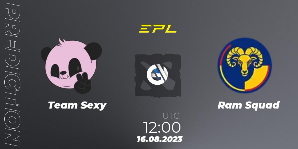 Team Sexy - Ram Squad: ennuste. 16.08.23, Dota 2, European Pro League Season 11
