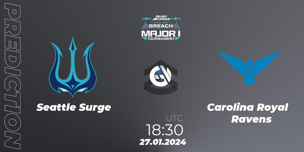 Seattle Surge - Carolina Royal Ravens: ennuste. 27.01.2024 at 18:30, Call of Duty, Call of Duty League 2024: Stage 1 Major