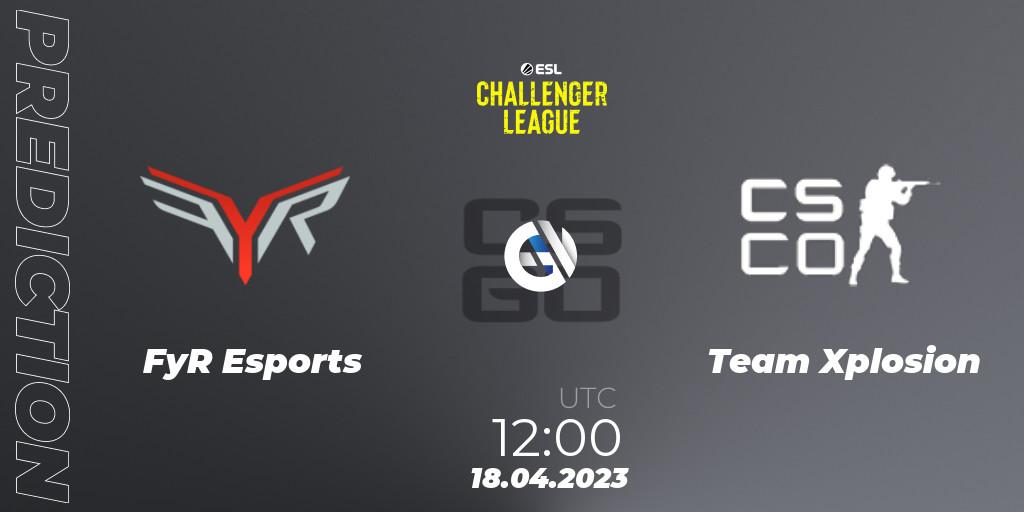 FyR Esports - Team Xplosion: ennuste. 28.04.2023 at 12:00, Counter-Strike (CS2), ESL Challenger League Season 45: Asia-Pacific