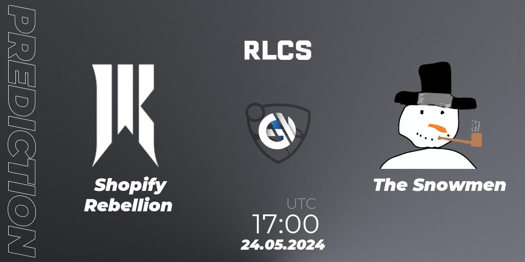 Shopify Rebellion - The Snowmen: ennuste. 24.05.2024 at 17:00, Rocket League, RLCS 2024 - Major 2: NA Open Qualifier 6