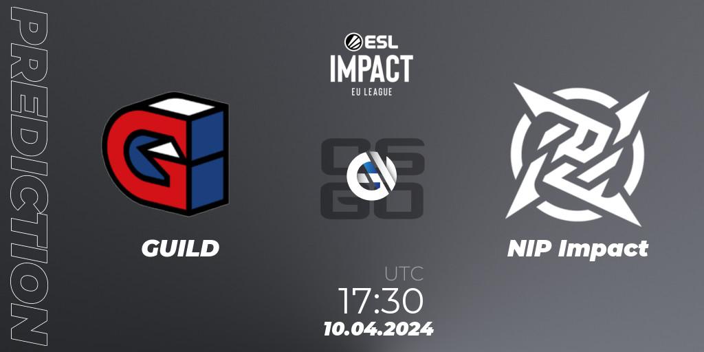GUILD - NIP Impact: ennuste. 10.04.24, CS2 (CS:GO), ESL Impact League Season 5: Europe