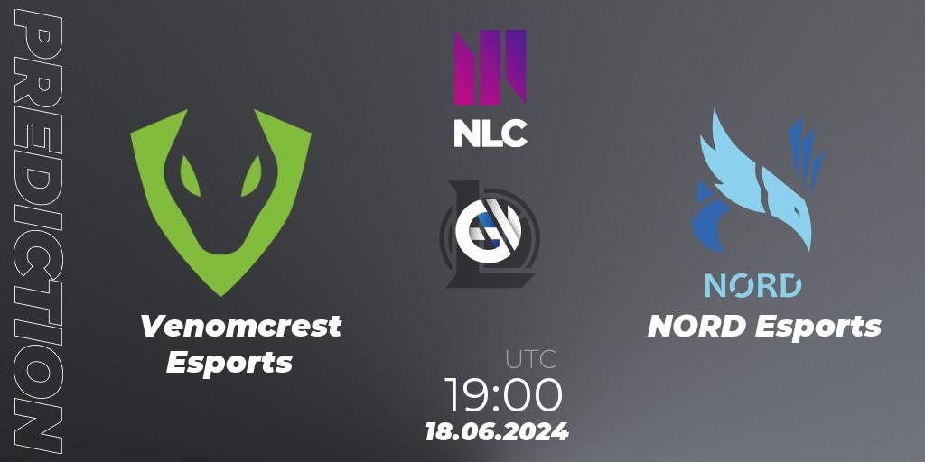 Venomcrest Esports - NORD Esports: ennuste. 18.06.2024 at 19:00, LoL, NLC 1st Division Summer 2024