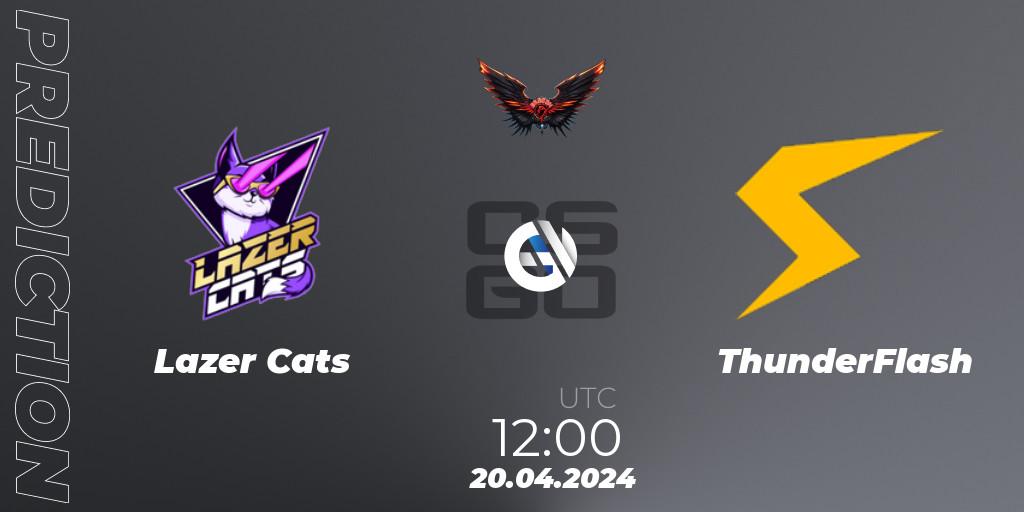 Lazer Cats - ThunderFlash: ennuste. 20.04.24, CS2 (CS:GO), Dragon Esports Club Cup
