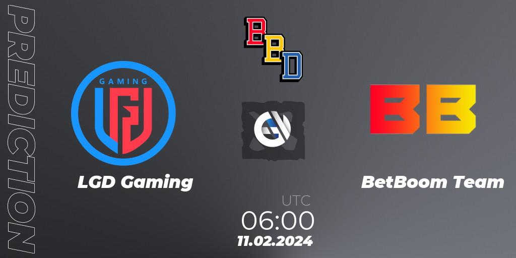 LGD Gaming - BetBoom Team: ennuste. 11.02.24, Dota 2, BetBoom Dacha Dubai 2024