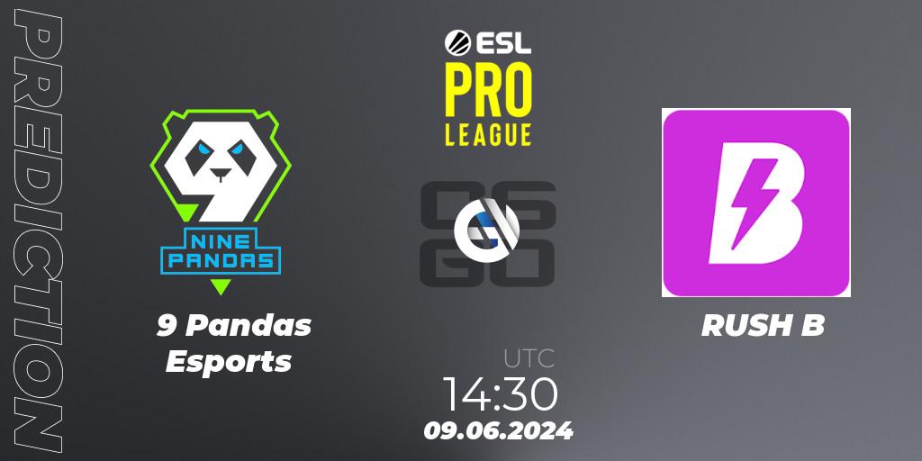 9 Pandas Esports - RUSH B: ennuste. 09.06.2024 at 14:30, Counter-Strike (CS2), ESL Pro League Season 20: European Conference