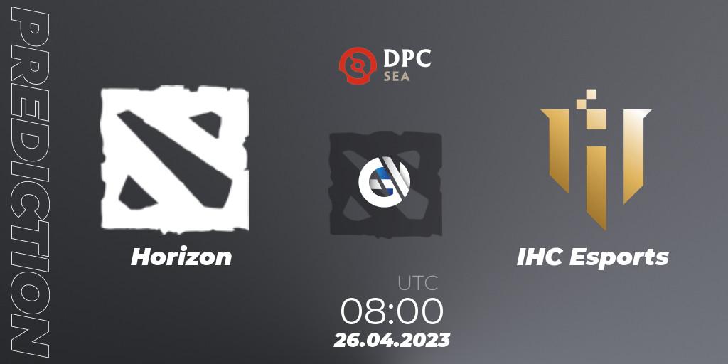 Horizon - IHC Esports: ennuste. 26.04.2023 at 08:00, Dota 2, DPC 2023 Tour 2: SEA Division II (Lower)