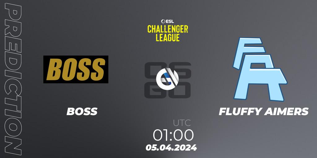 BOSS - FLUFFY AIMERS: ennuste. 05.04.2024 at 00:00, Counter-Strike (CS2), ESL Challenger League Season 47: North America