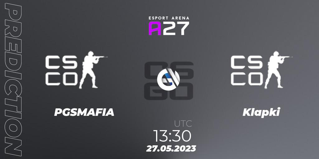 PGSMAFIA - Klapki: ennuste. 27.05.2023 at 13:45, Counter-Strike (CS2), Arena27: Wrocław Open Cup