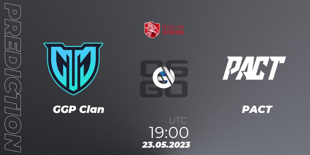 GGP Clan - PACT: ennuste. 23.05.2023 at 19:00, Counter-Strike (CS2), Polish Esports League 2023 Split 2