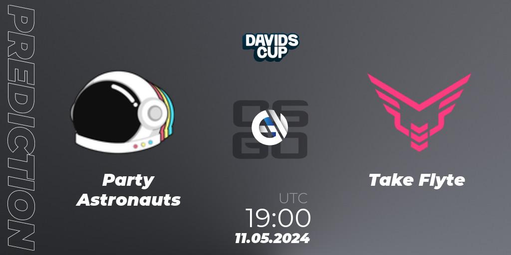 Party Astronauts - Take Flyte: ennuste. 11.05.2024 at 19:00, Counter-Strike (CS2), David's Cup 2024
