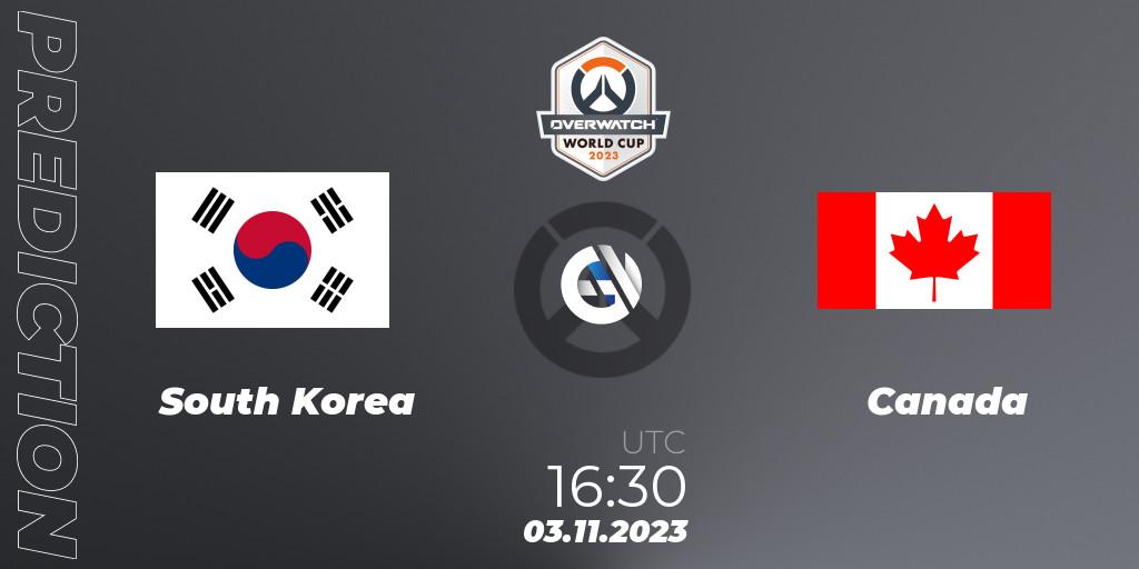 South Korea - Canada: ennuste. 03.11.23, Overwatch, Overwatch World Cup 2023