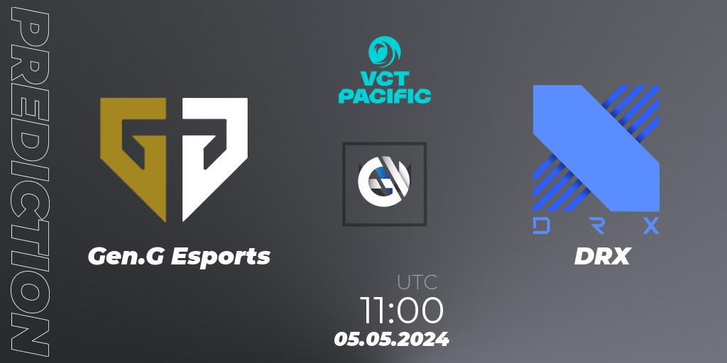 Gen.G Esports - DRX: ennuste. 05.05.2024 at 10:10, VALORANT, VCT 2024: Pacific League - Stage 1