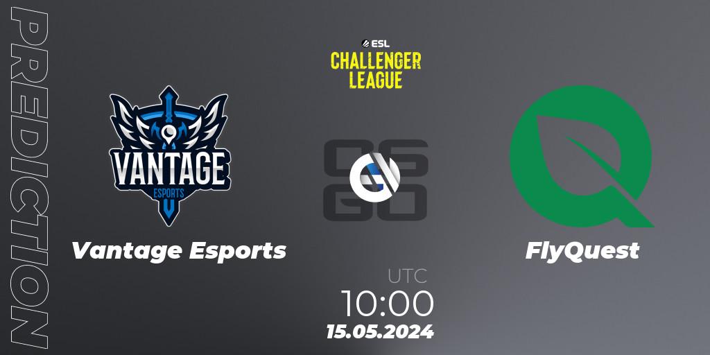 Vantage Esports - FlyQuest: ennuste. 15.05.2024 at 10:00, Counter-Strike (CS2), ESL Challenger League Season 47: Oceania