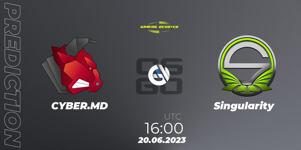 CYBER.MD - Singularity: ennuste. 26.06.2023 at 16:00, Counter-Strike (CS2), Gaming Devoted Become The Best: Series #2
