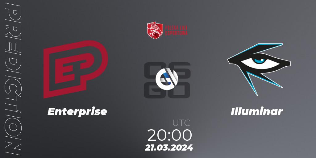 Enterprise - Illuminar: ennuste. 21.03.24, CS2 (CS:GO), Polska Liga Esportowa 2024: Split #1