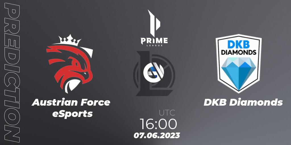 Austrian Force eSports - DKB Diamonds: ennuste. 07.06.23, LoL, Prime League 2nd Division Summer 2023